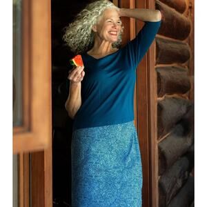 Ripskirt Hawaii Wrap Skirt Casella Midnight Blue Lightweight Beach Travel XXL